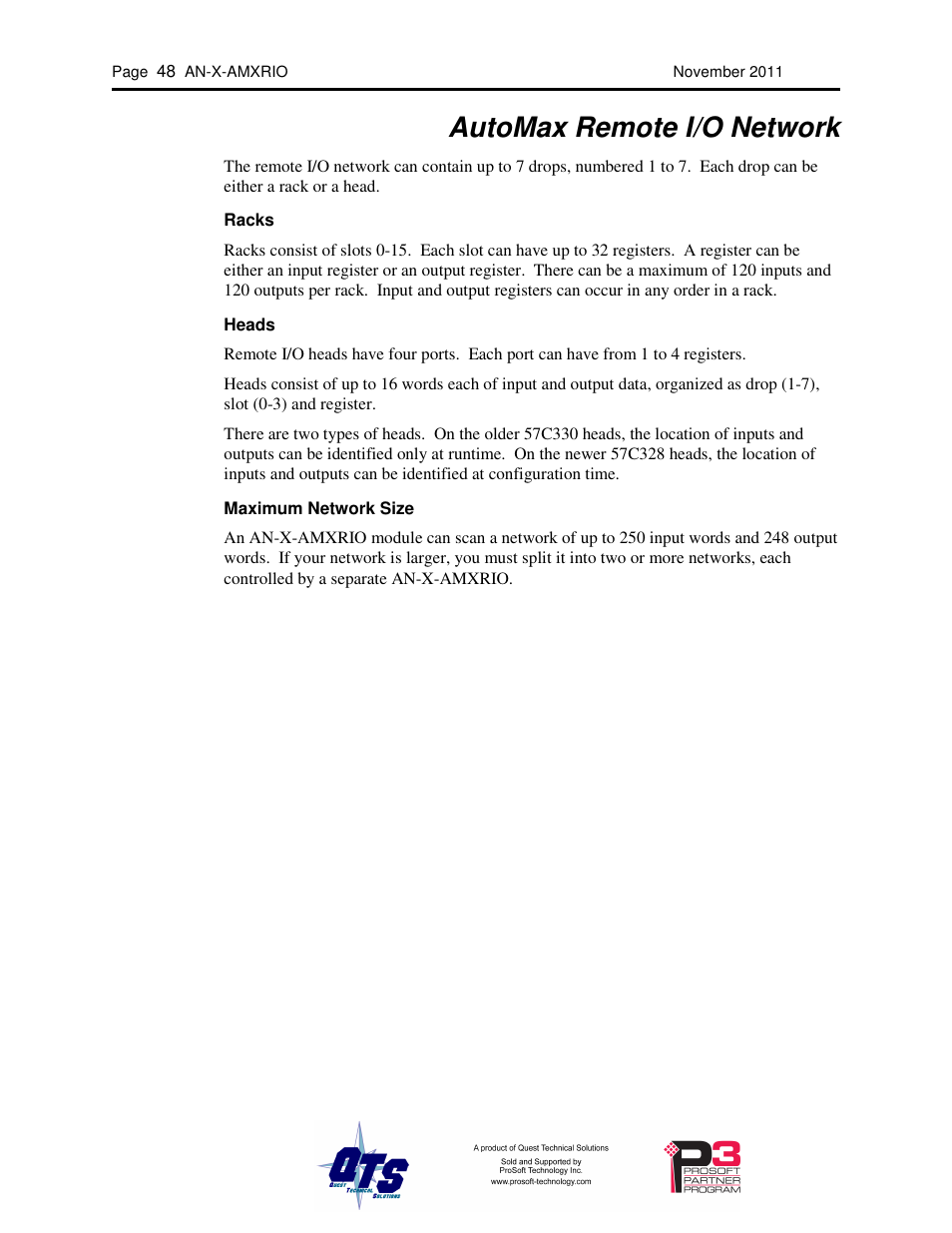 Automax remote i/o network | ProSoft Technology AN-X-AMX User Manual | Page 52 / 55