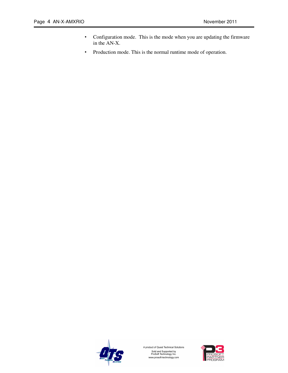 ProSoft Technology AN-X-AMX User Manual | Page 8 / 55