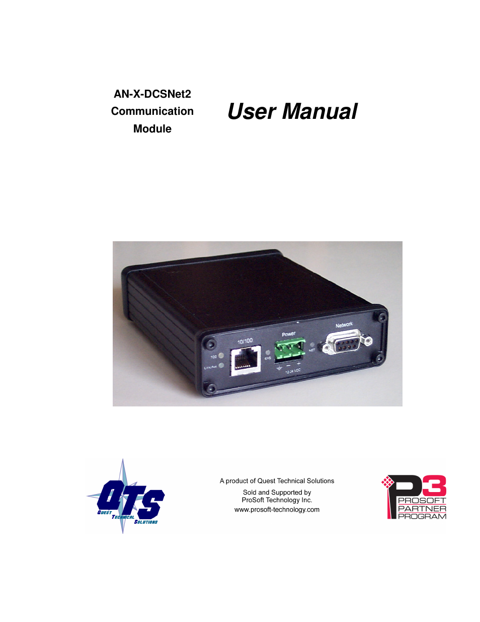 ProSoft Technology AN-X-AMX User Manual | 68 pages