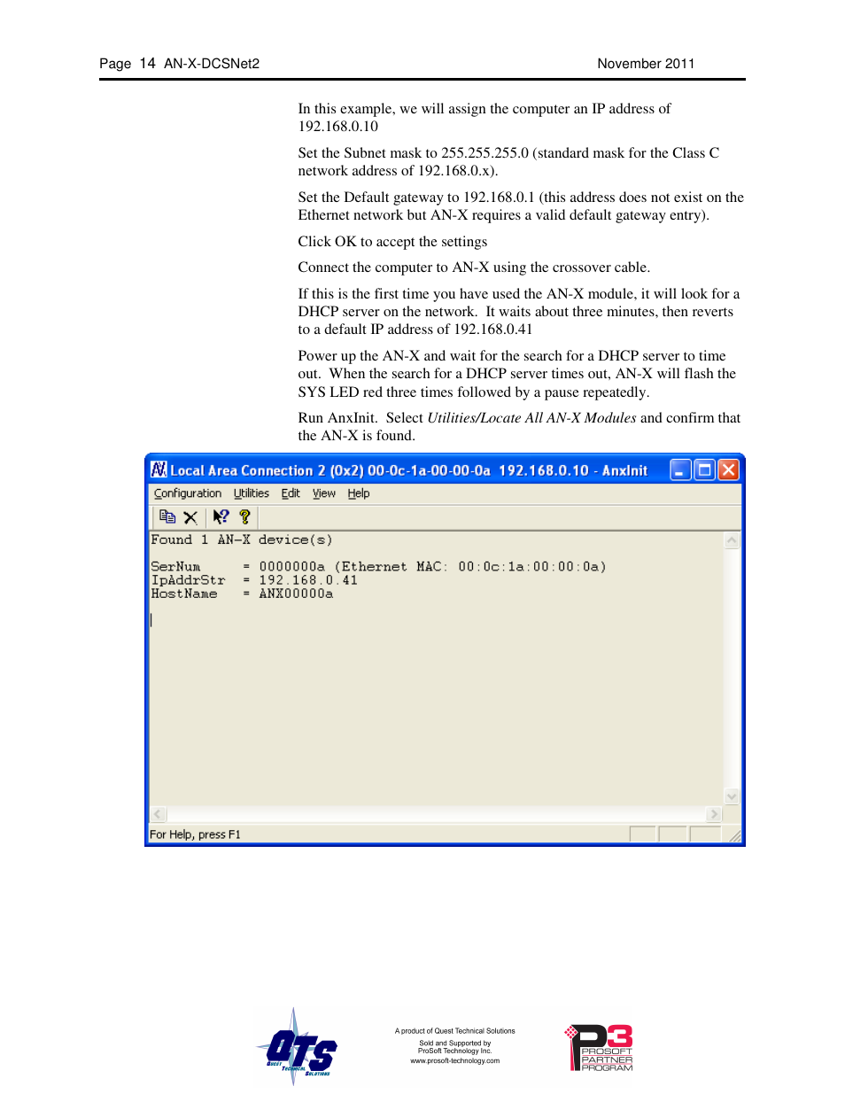 ProSoft Technology AN-X-AMX User Manual | Page 18 / 68