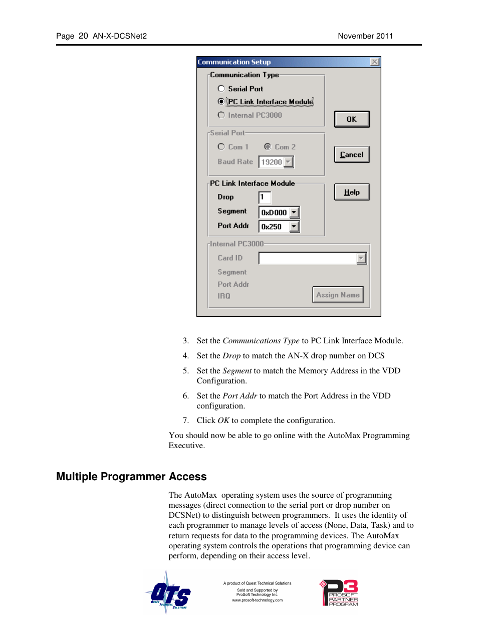 Multiple programmer access | ProSoft Technology AN-X-AMX User Manual | Page 24 / 68