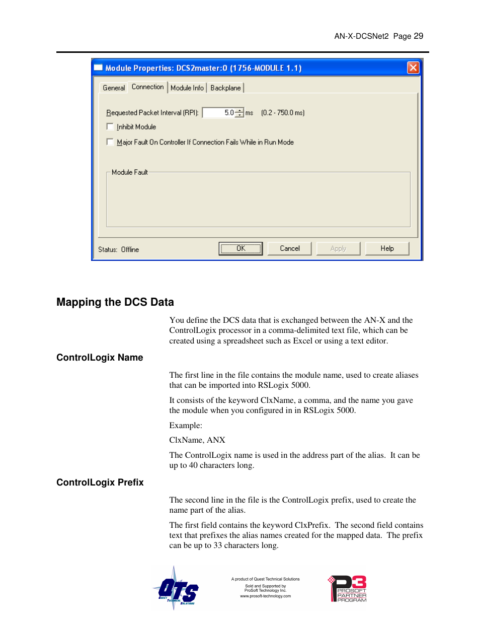 Mapping the dcs data | ProSoft Technology AN-X-AMX User Manual | Page 33 / 68