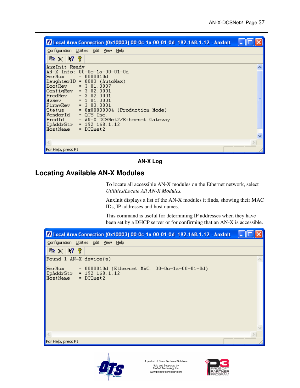 Locating available an-x modules | ProSoft Technology AN-X-AMX User Manual | Page 41 / 68