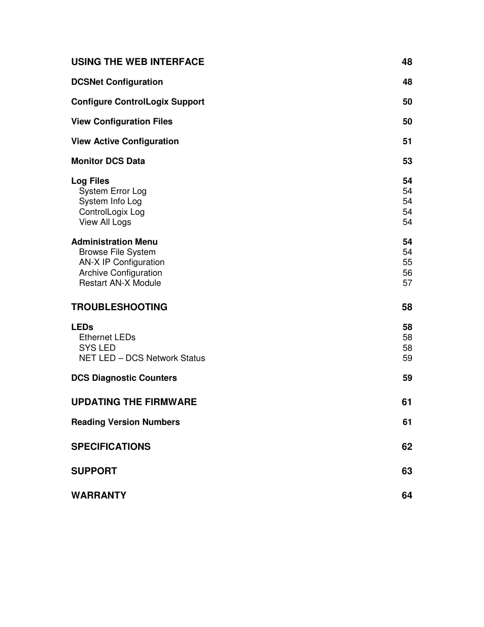 ProSoft Technology AN-X-AMX User Manual | Page 5 / 68