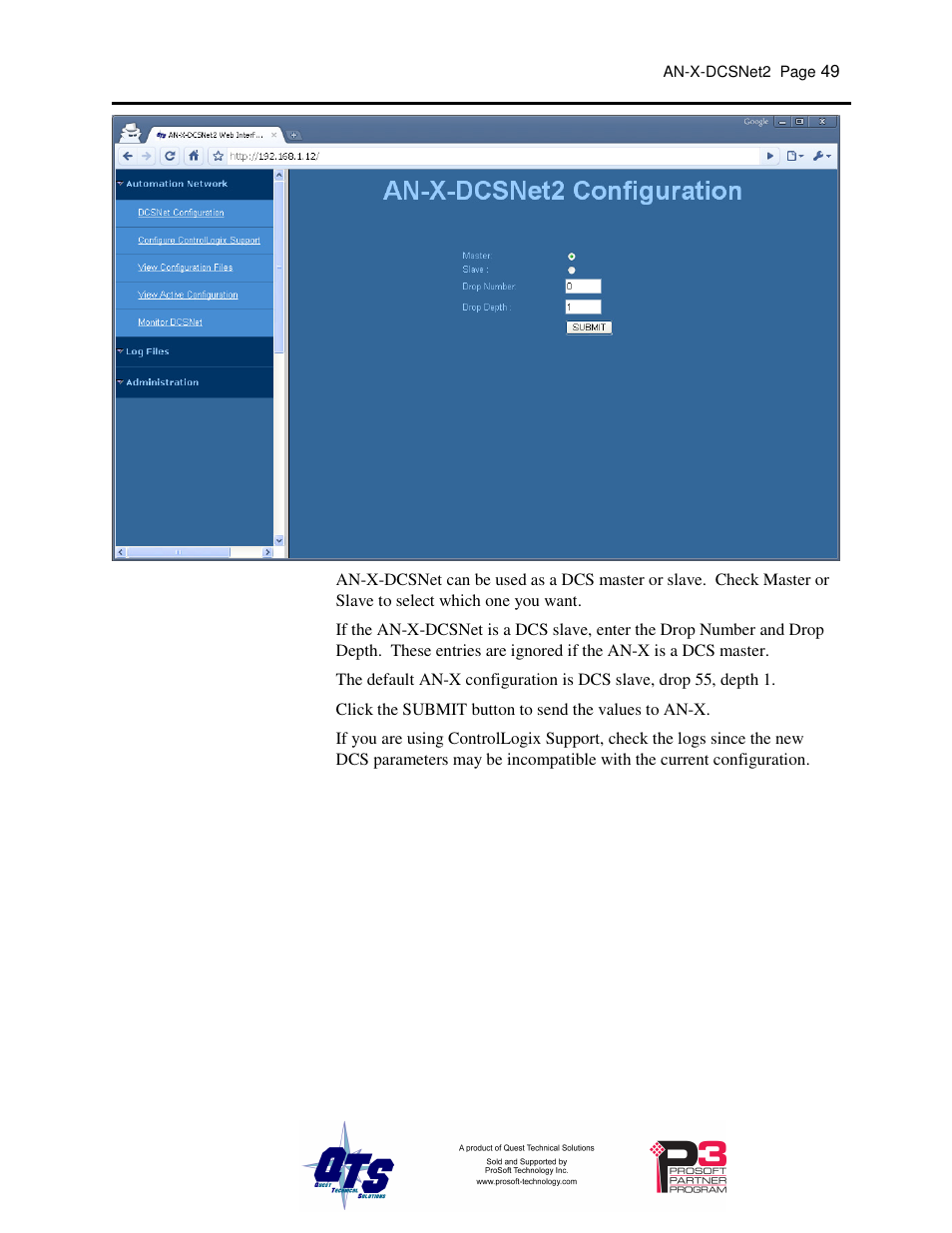 ProSoft Technology AN-X-AMX User Manual | Page 53 / 68