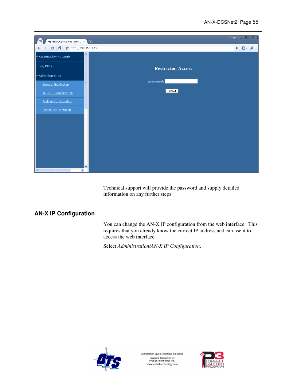 ProSoft Technology AN-X-AMX User Manual | Page 59 / 68