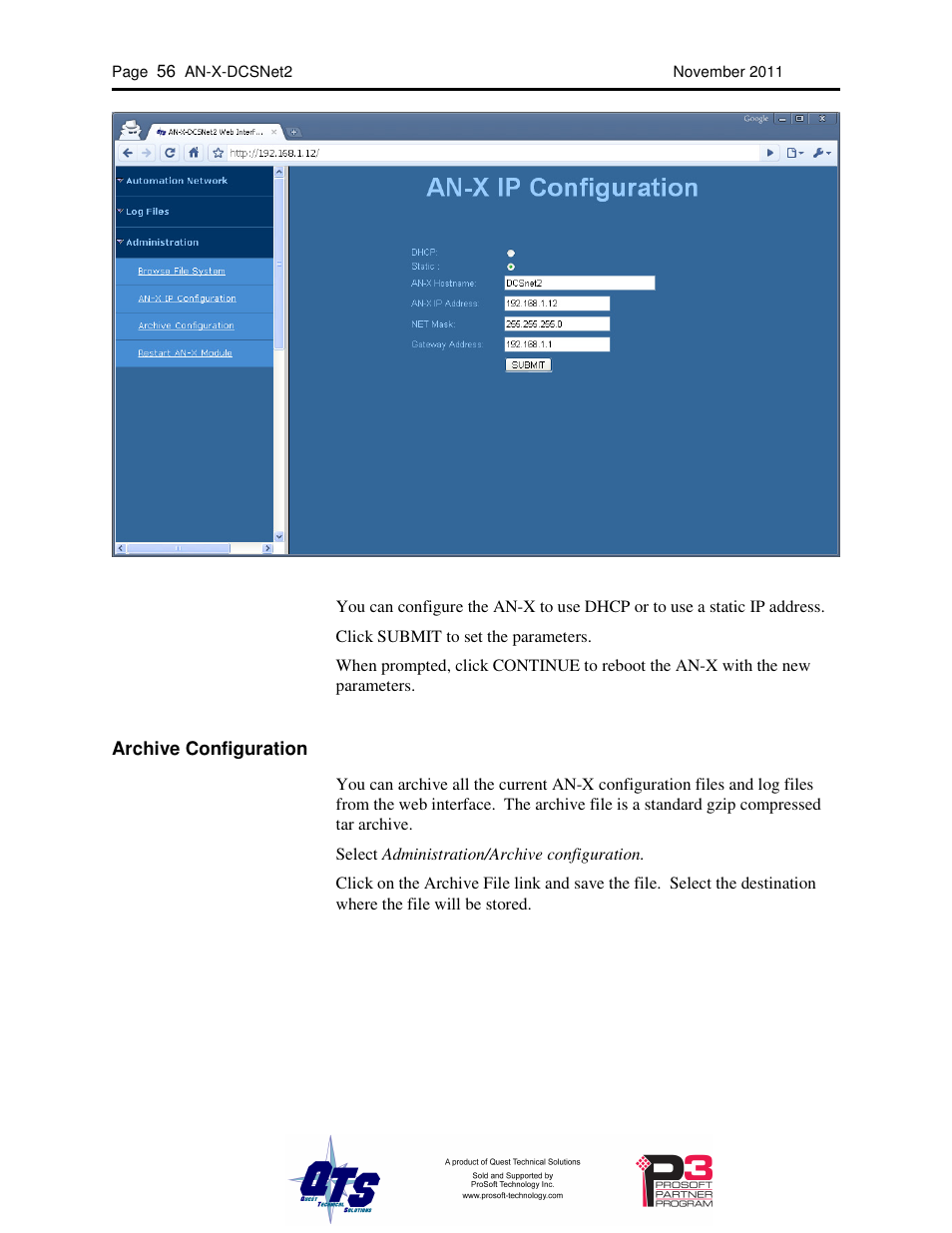 ProSoft Technology AN-X-AMX User Manual | Page 60 / 68