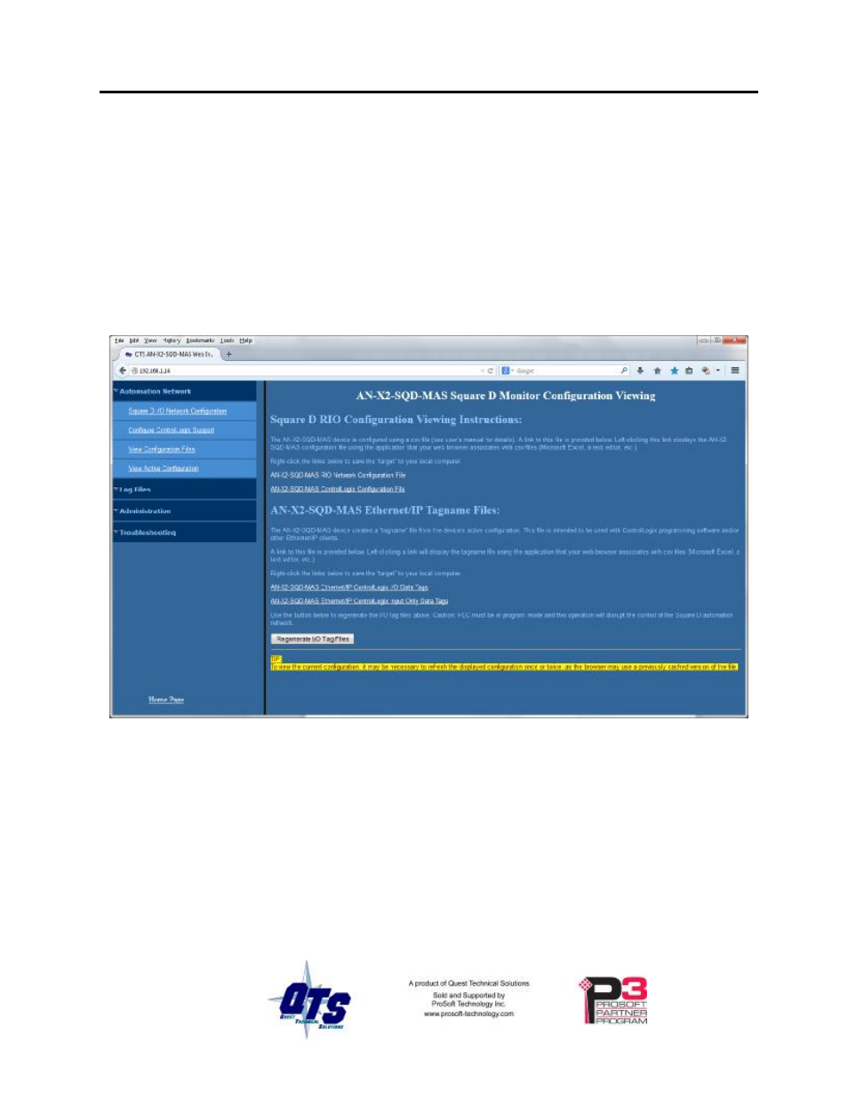 Controllogix aliases, Using the controllogix log | ProSoft Technology AN-X2-SQD User Manual | Page 33 / 51