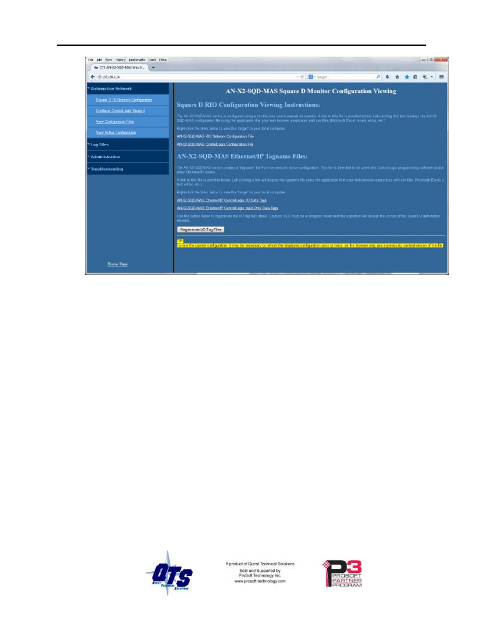 ProSoft Technology AN-X2-SQD User Manual | Page 38 / 51