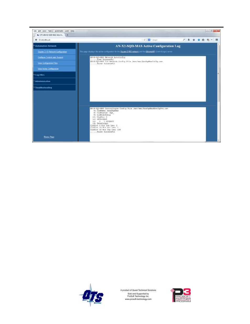 ProSoft Technology AN-X2-SQD User Manual | Page 39 / 51