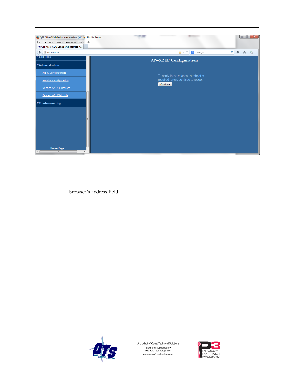 Reconfiguring an an-x from an unknown state, The configuration file | ProSoft Technology AN-X2-GENI User Manual | Page 18 / 64