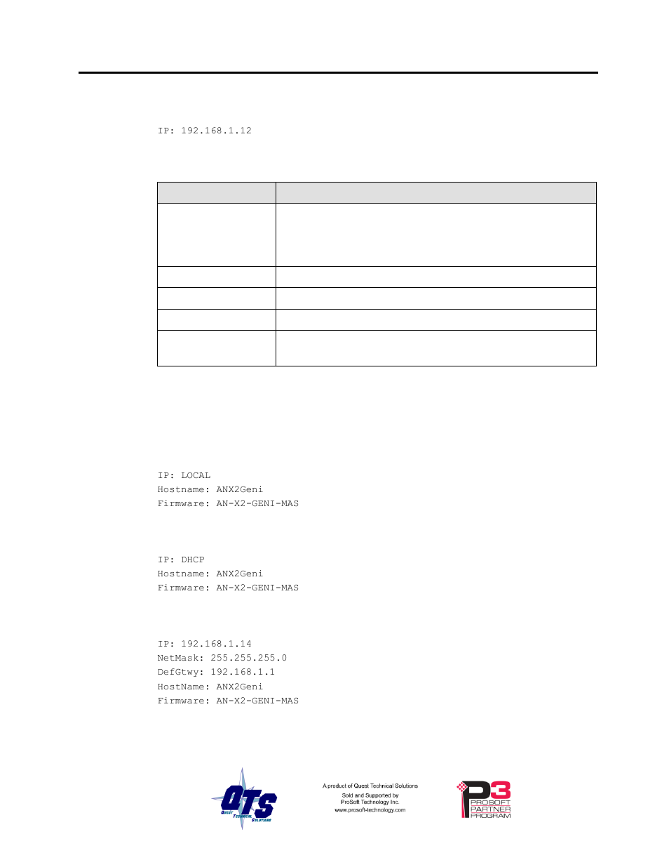 ProSoft Technology AN-X2-GENI User Manual | Page 19 / 64