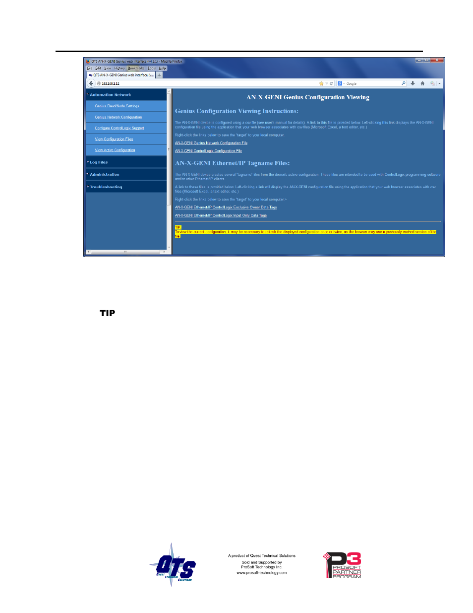 View active configuration | ProSoft Technology AN-X2-GENI User Manual | Page 49 / 64