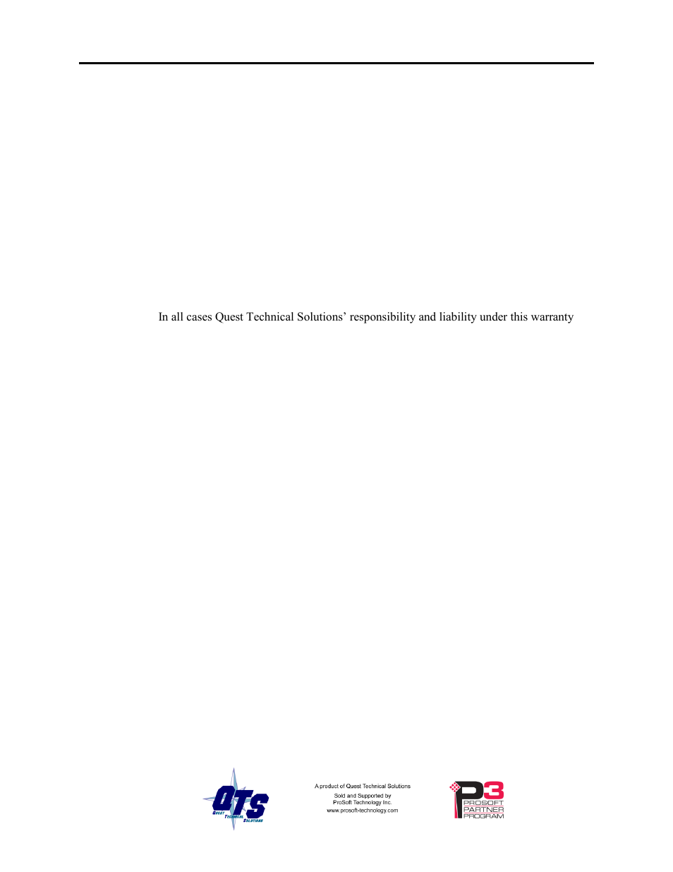 Warranty | ProSoft Technology AN-X2-GENI User Manual | Page 64 / 64