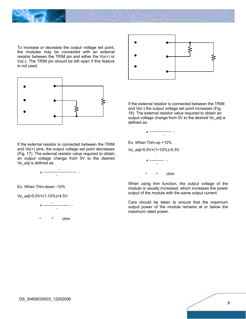 Features descriptions (con.) | Delta Electronics S48SE User Manual | Page 8 / 13