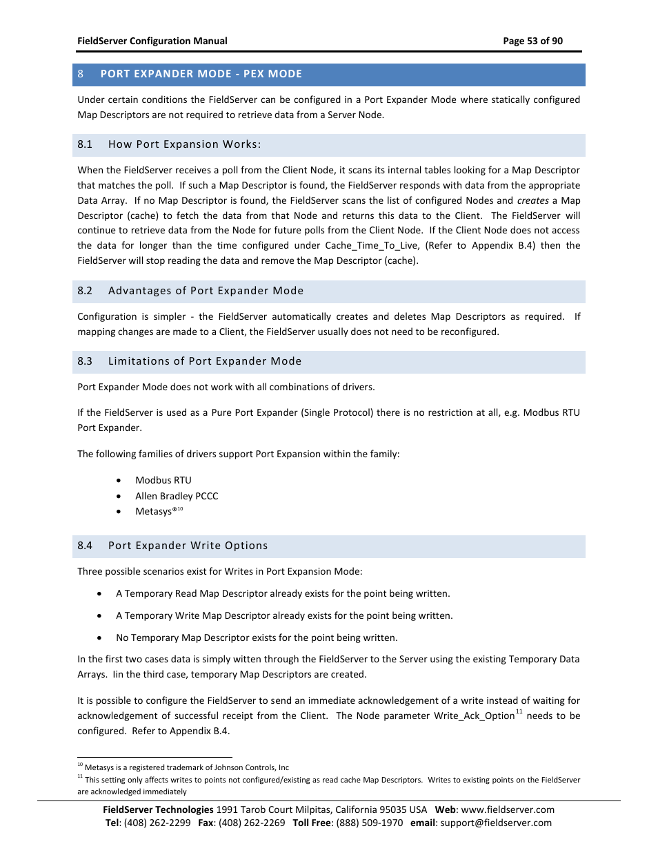 Port expander mode - pex mode, How port expansion works, Advantages of port expander mode | Limitations of port expander mode, Port expander write options | ProSoft Technology PS-QS-1x10-0781 User Manual | Page 53 / 90
