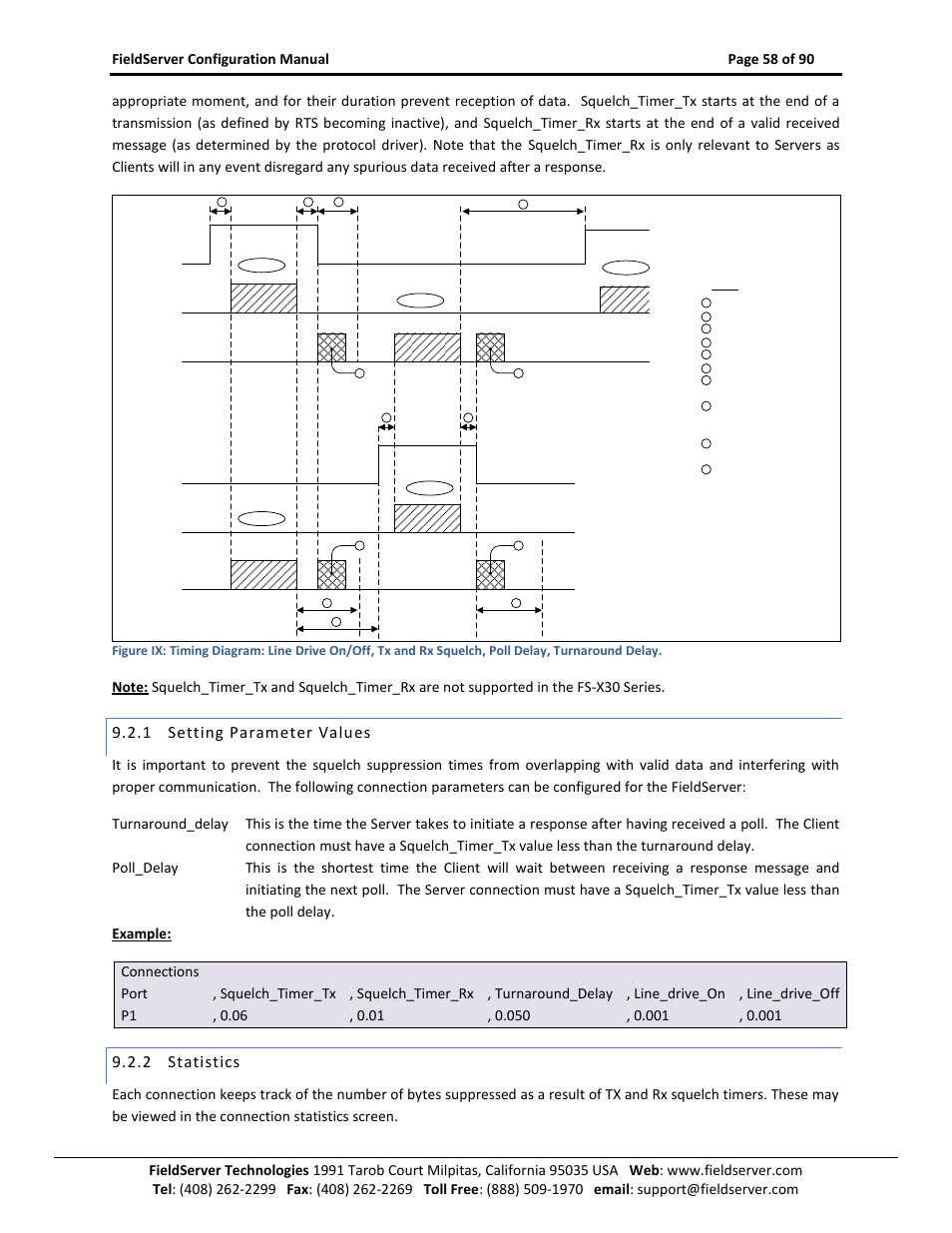 Setting parameter values, Statistics, 1 setting parameter values | 2 statistics | ProSoft Technology PS-QS-1x10-0781 User Manual | Page 58 / 90