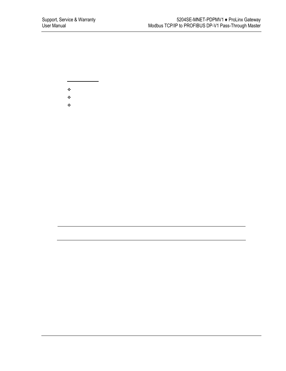6support, service & warranty | ProSoft Technology 5204SE-MNET-PDPMV1 User Manual | Page 225 / 235