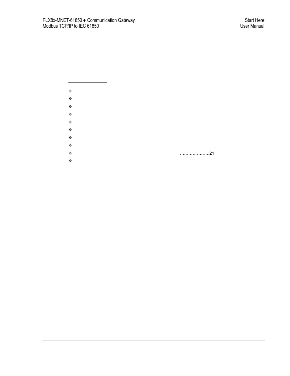 1start here | ProSoft Technology PLX8X-MNET-61850 User Manual | Page 11 / 228
