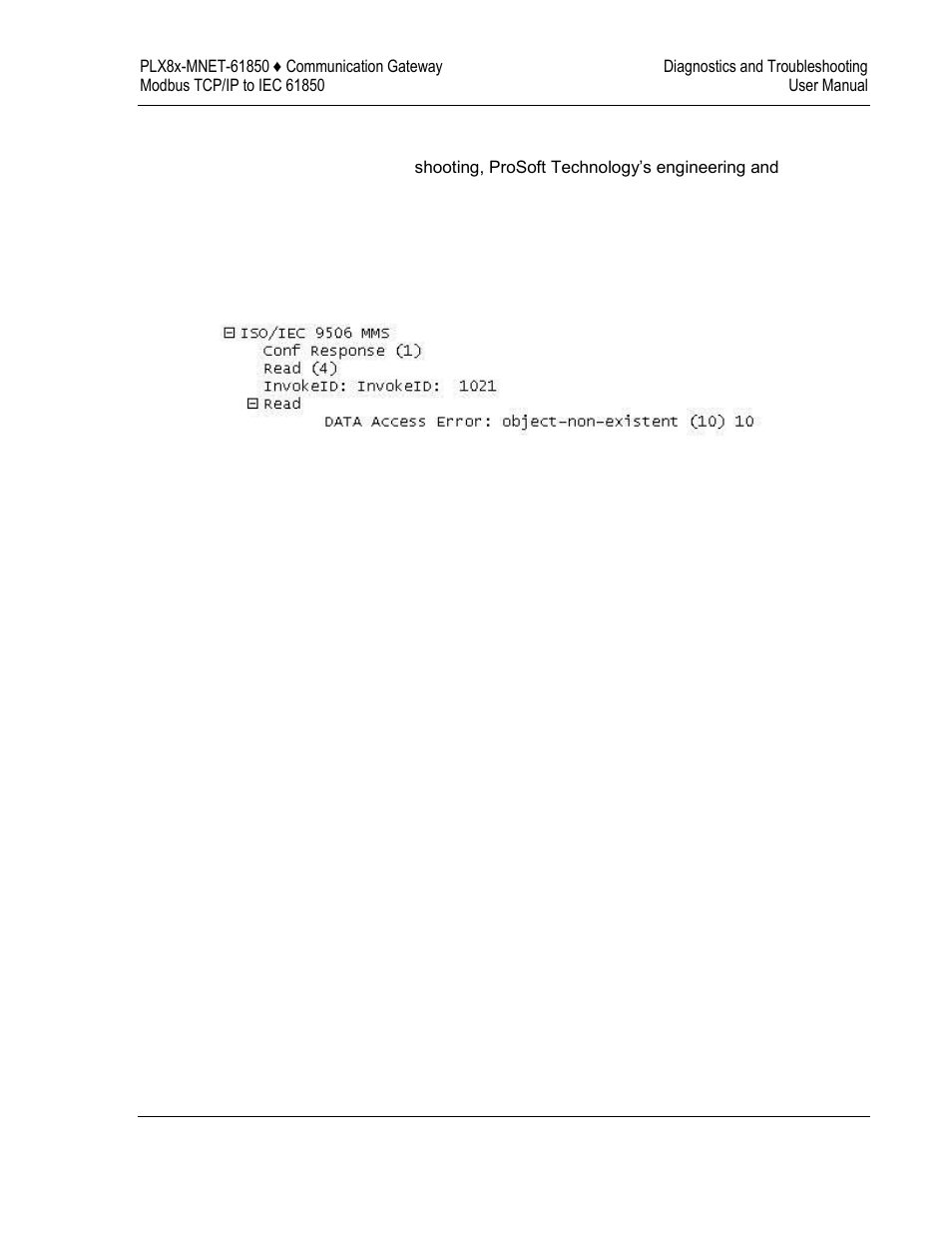 Prosoft gateway troubleshooting | ProSoft Technology PLX8X-MNET-61850 User Manual | Page 135 / 228