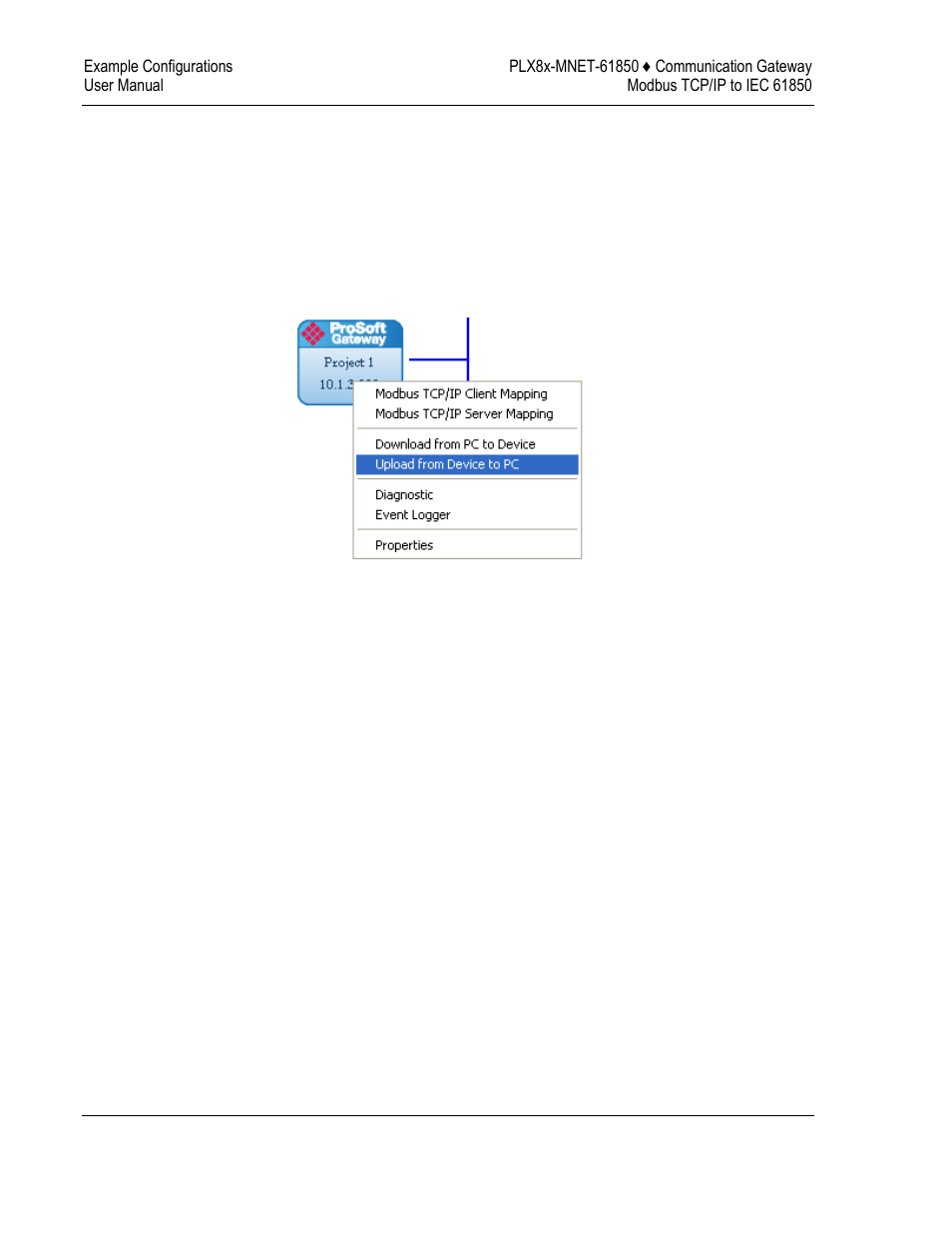 Uploading the configuration file | ProSoft Technology PLX8X-MNET-61850 User Manual | Page 86 / 228