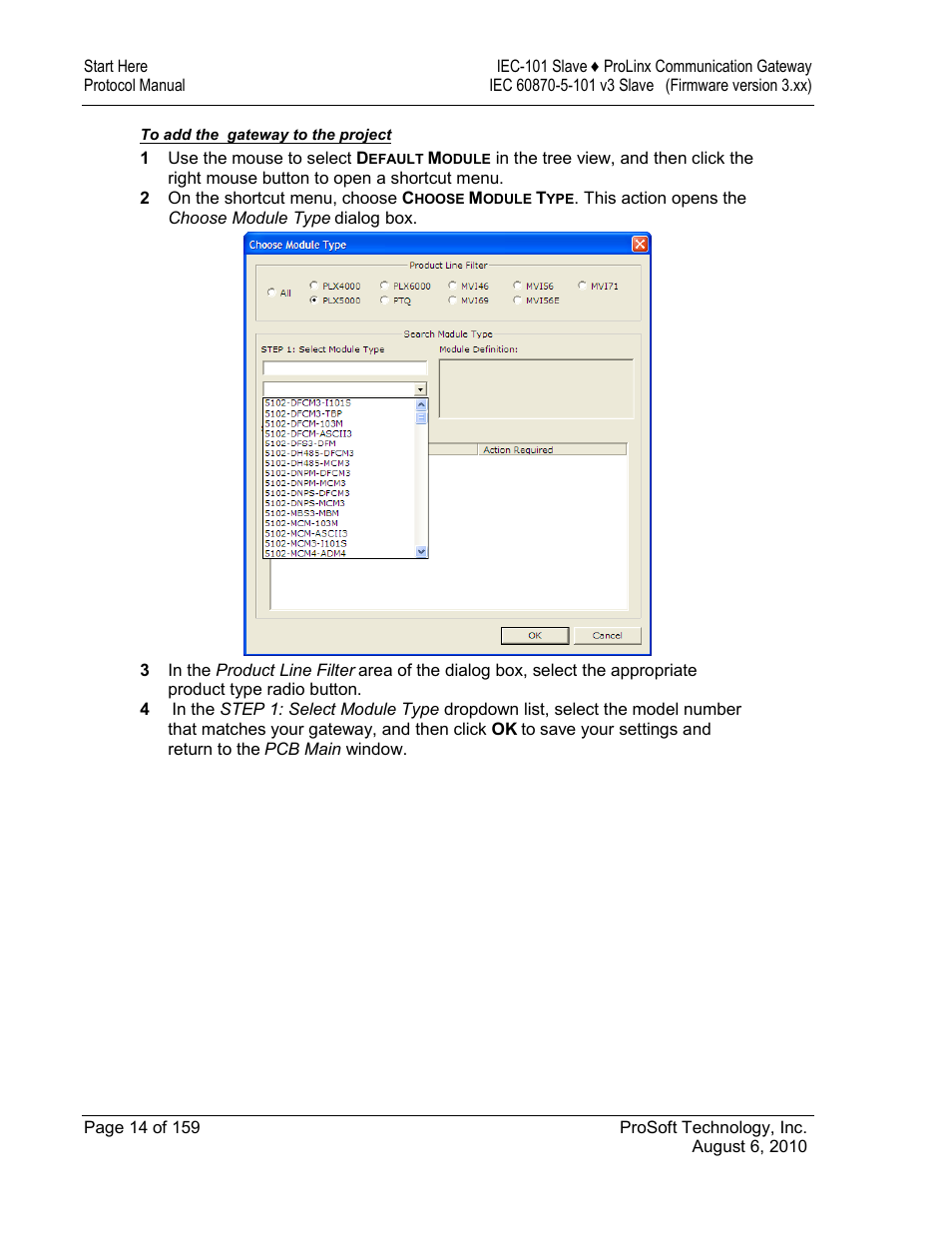 ProSoft Technology 5201-MNET-101S User Manual | Page 14 / 159