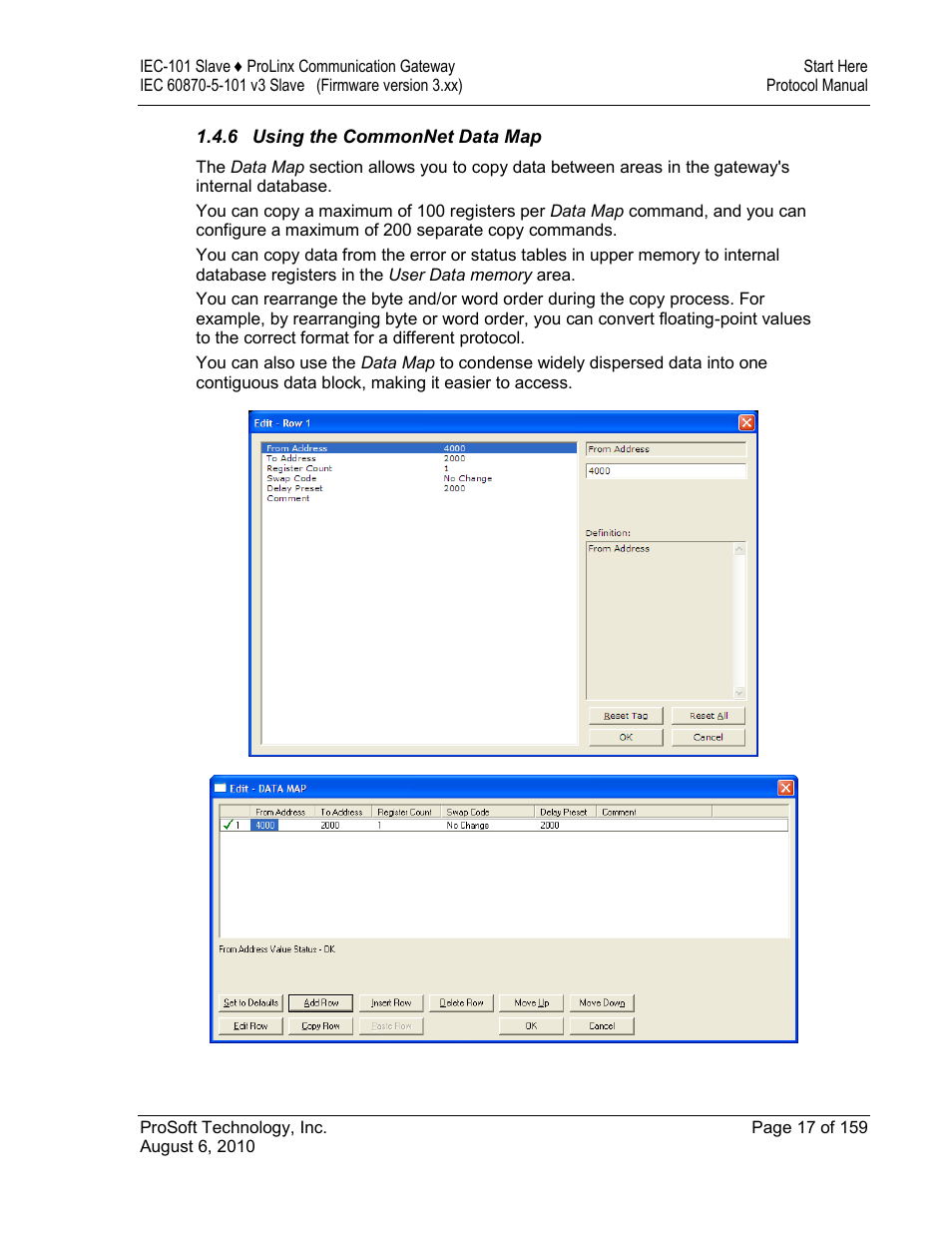 Using the commonnet data map | ProSoft Technology 5201-MNET-101S User Manual | Page 17 / 159