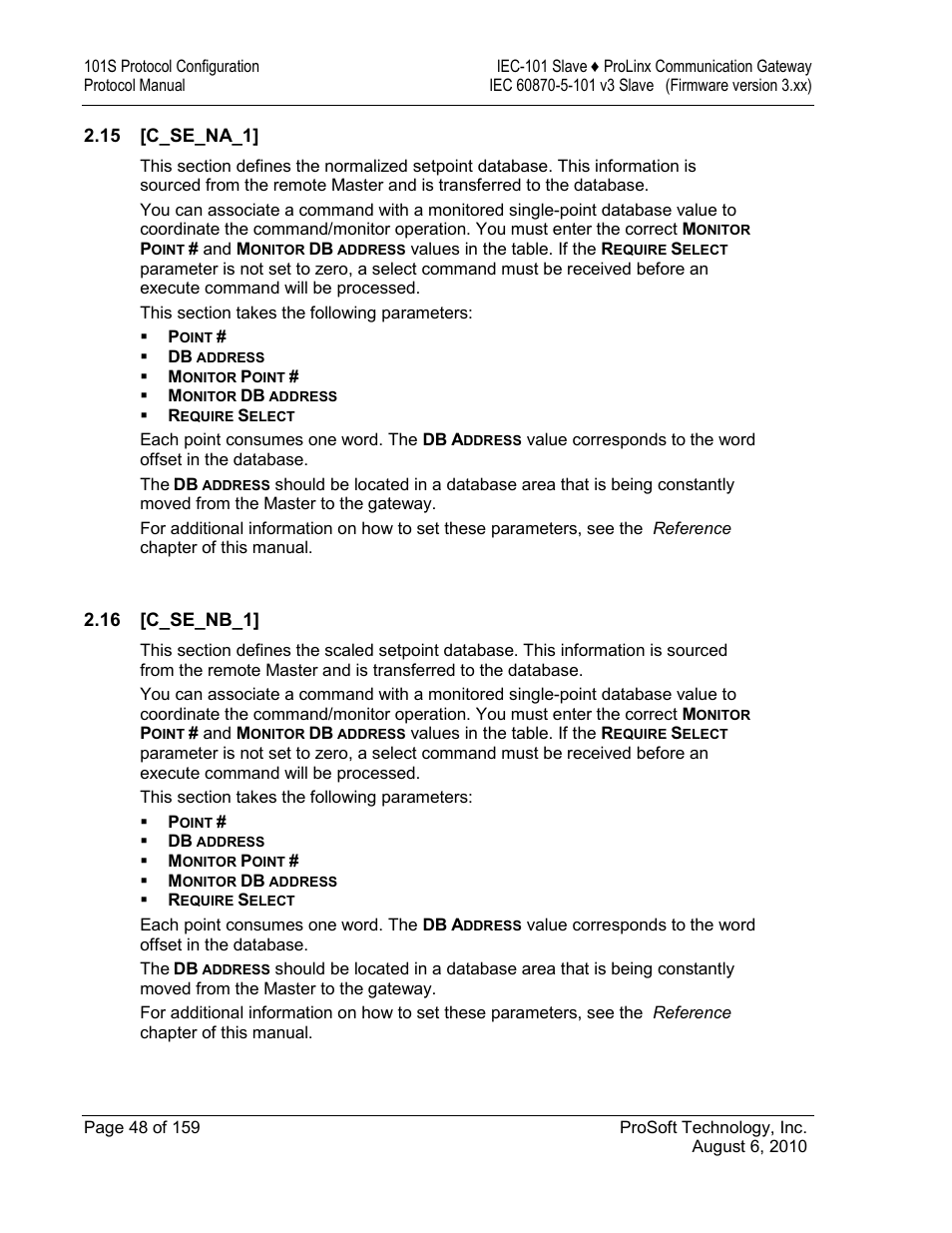 C_se_na_1, C_se_nb_1 | ProSoft Technology 5201-MNET-101S User Manual | Page 48 / 159