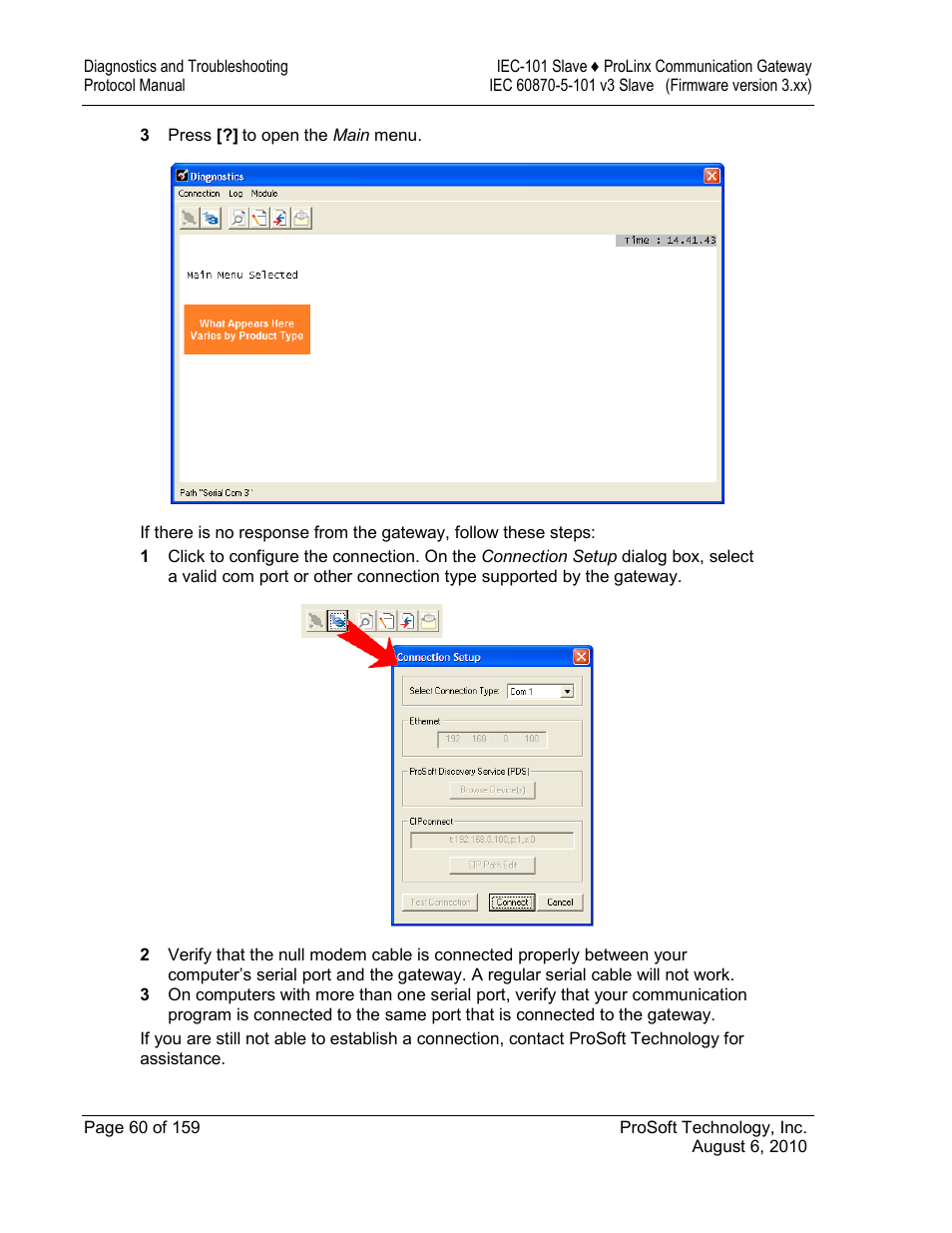 ProSoft Technology 5201-MNET-101S User Manual | Page 60 / 159