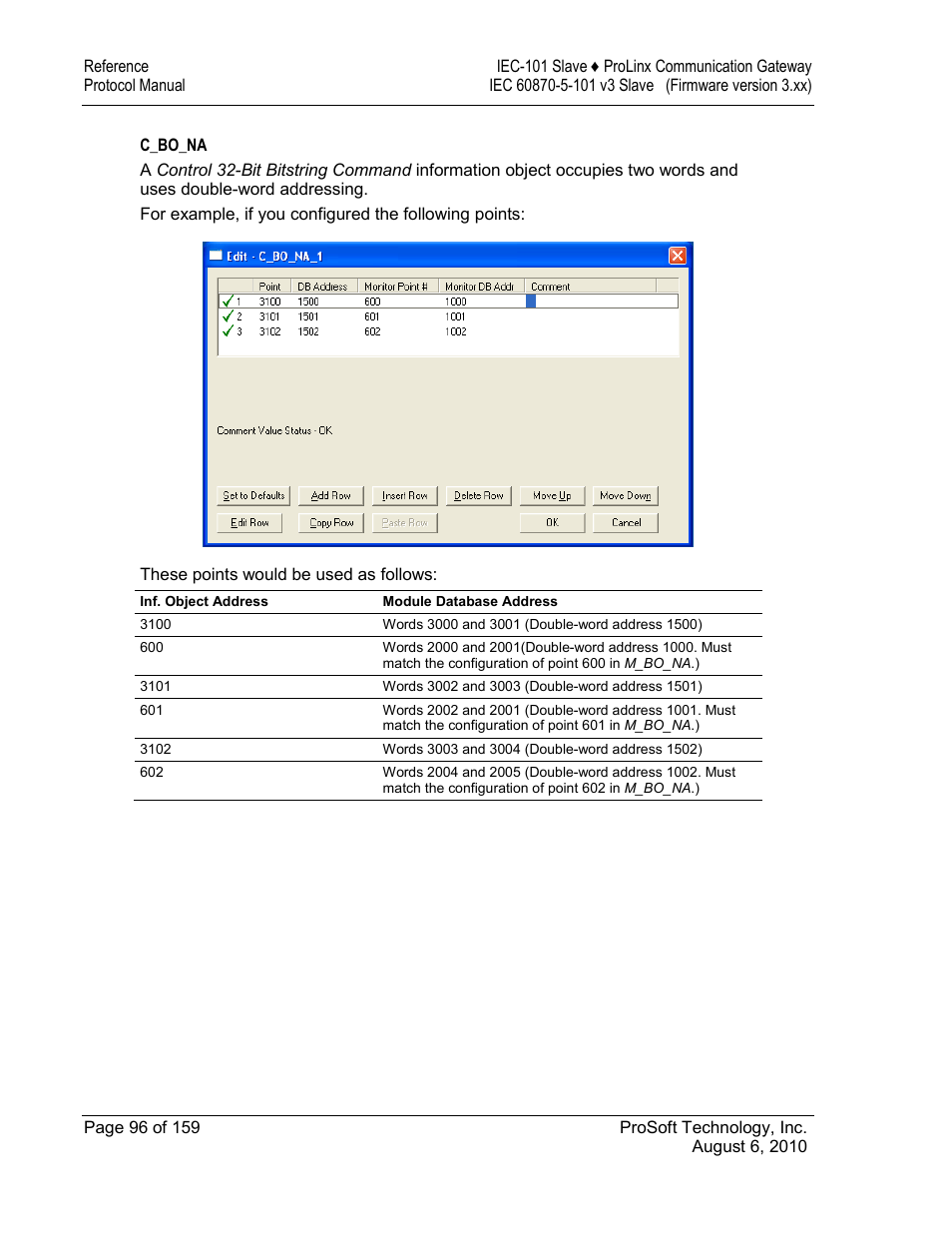 C_bo_na | ProSoft Technology 5201-MNET-101S User Manual | Page 96 / 159