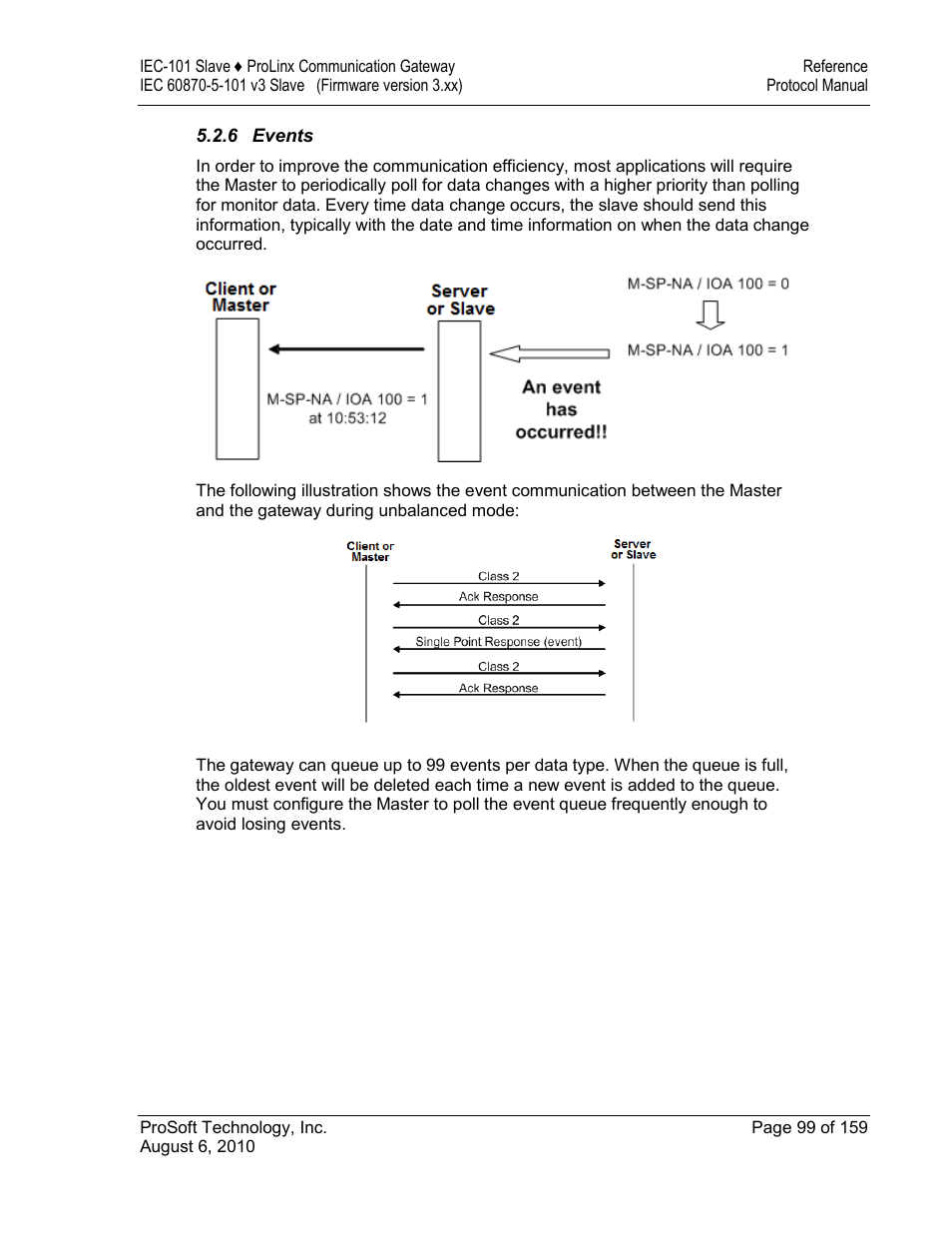 Events | ProSoft Technology 5201-MNET-101S User Manual | Page 99 / 159