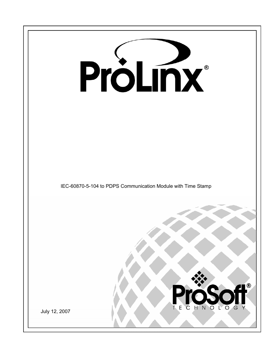 ProSoft Technology 5205-104S-PDPS User Manual | 128 pages