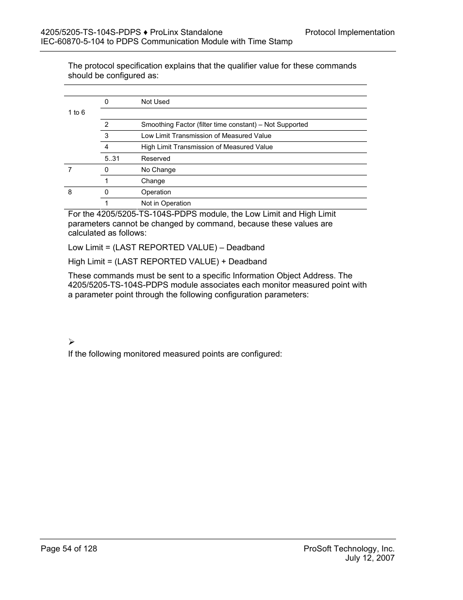 Example | ProSoft Technology 5205-104S-PDPS User Manual | Page 54 / 128