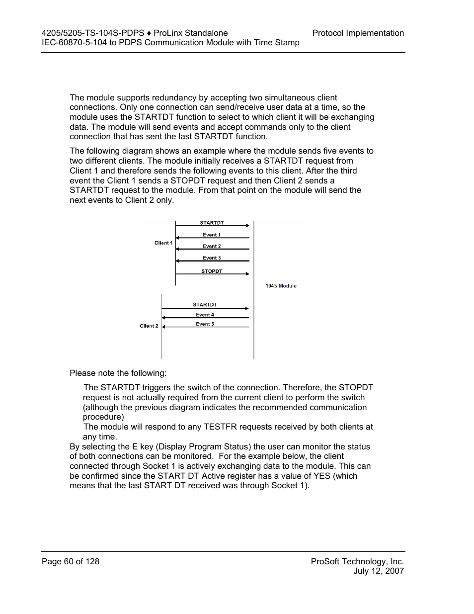 Redundant connections, Redundant, Connections | ProSoft Technology 5205-104S-PDPS User Manual | Page 60 / 128