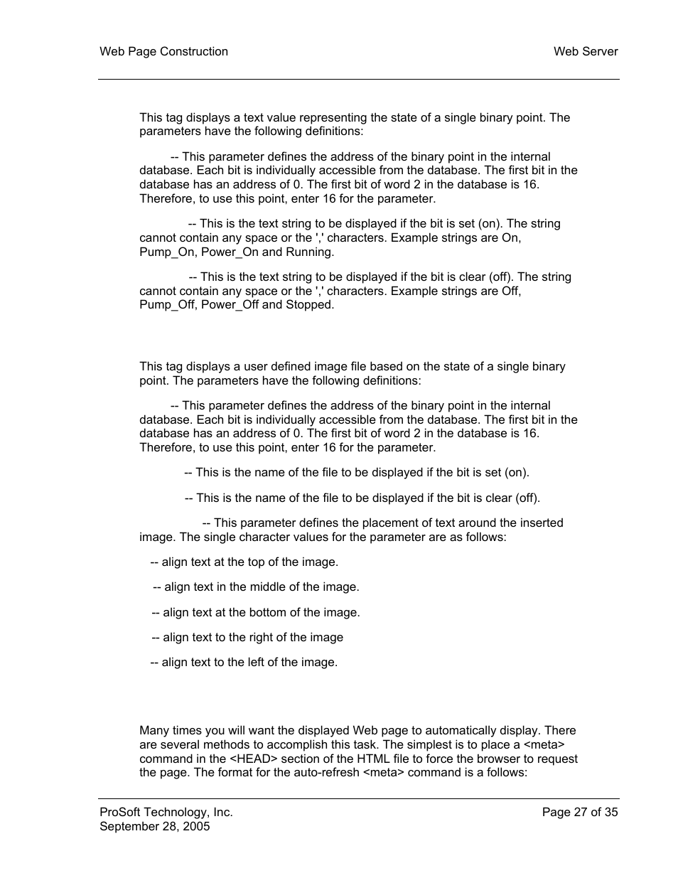 Btext start,on_text,off_text, Bimage start,on_file,off_file,alignment | ProSoft Technology 5201-104S-103M User Manual | Page 27 / 35