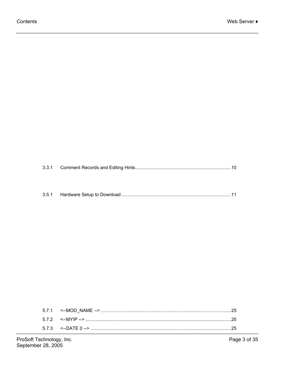 ProSoft Technology 5201-104S-103M User Manual | Page 3 / 35