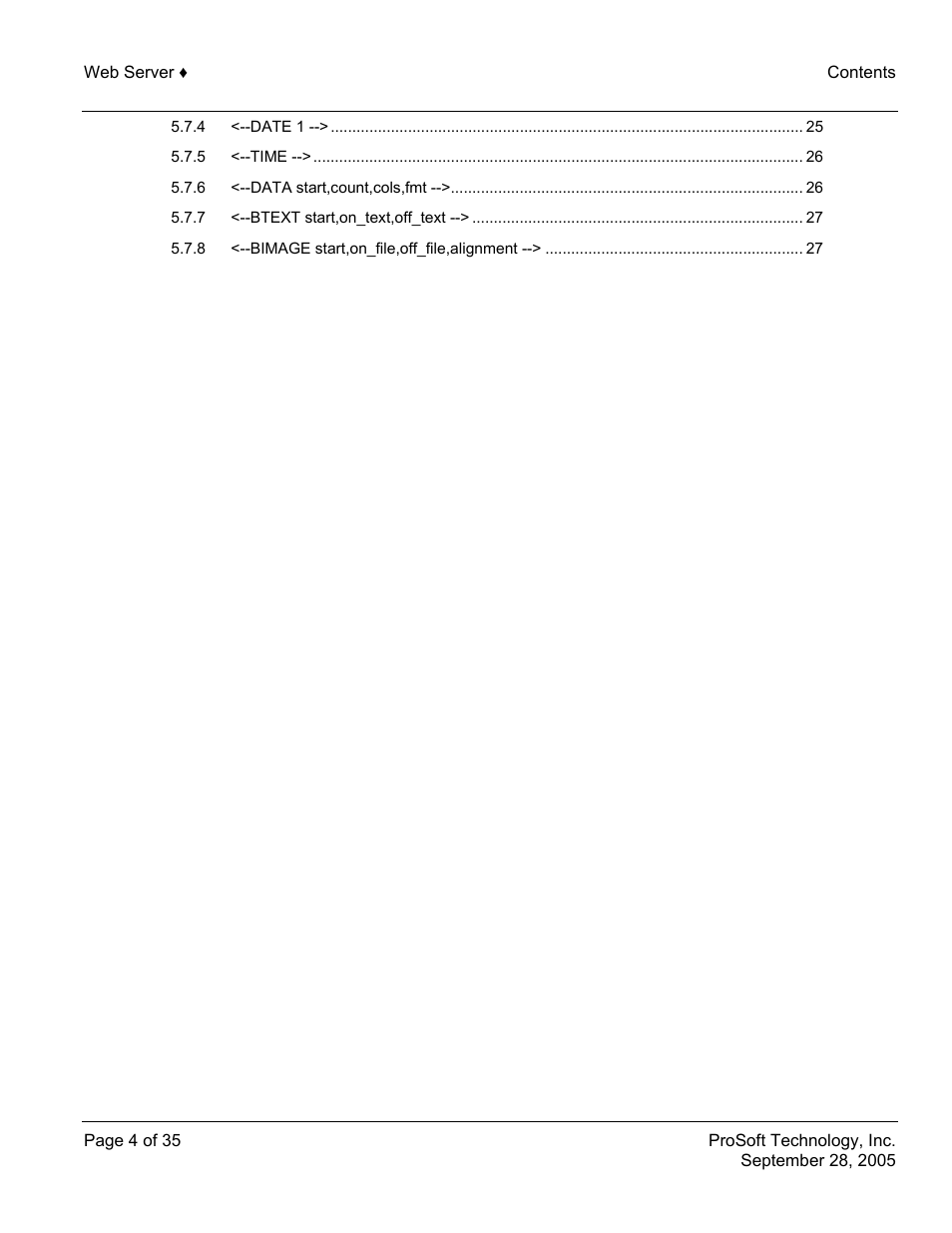 ProSoft Technology 5201-104S-103M User Manual | Page 4 / 35