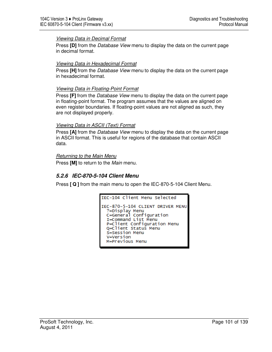 ProSoft Technology 5201-DFNT-104C User Manual | Page 101 / 139