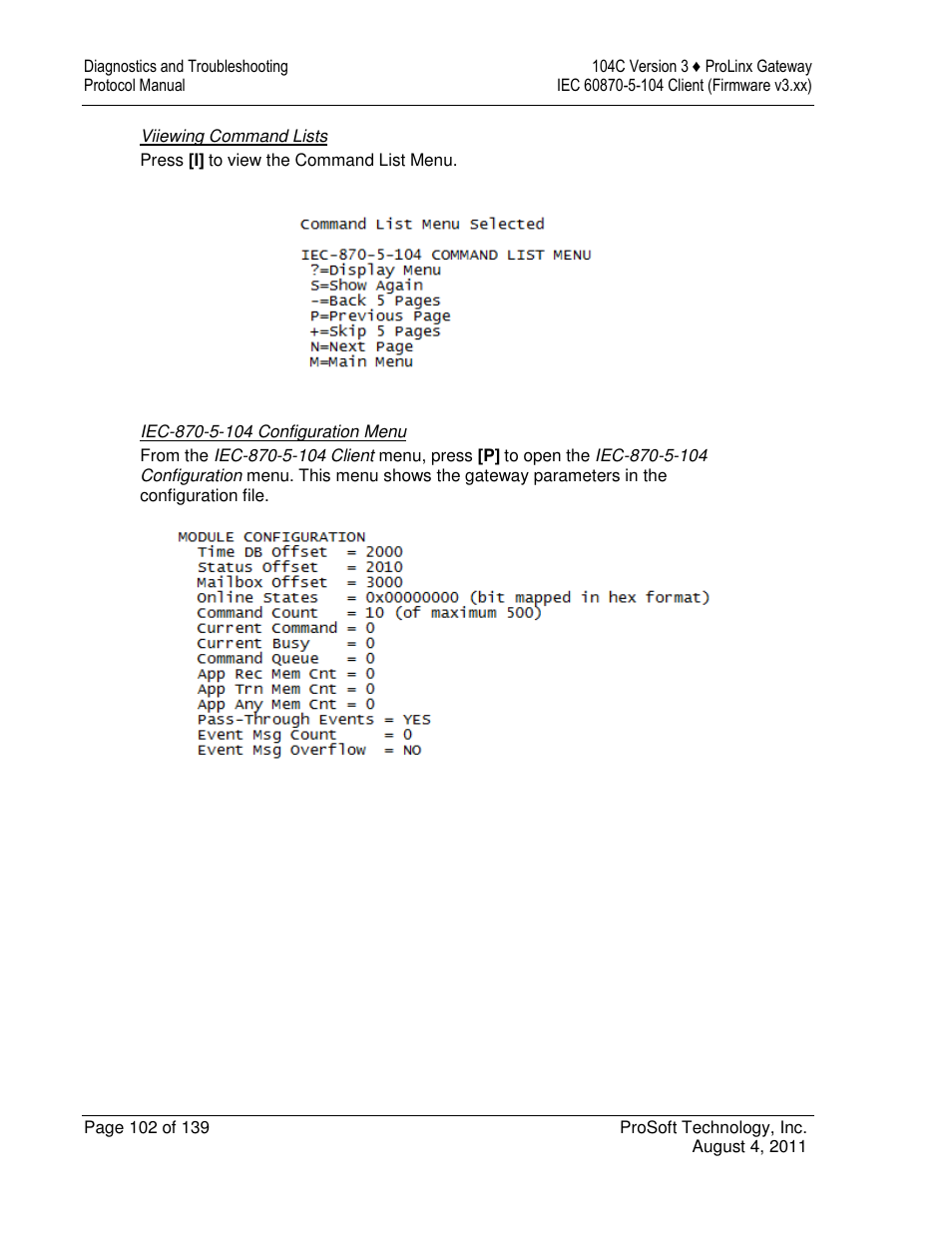 ProSoft Technology 5201-DFNT-104C User Manual | Page 102 / 139