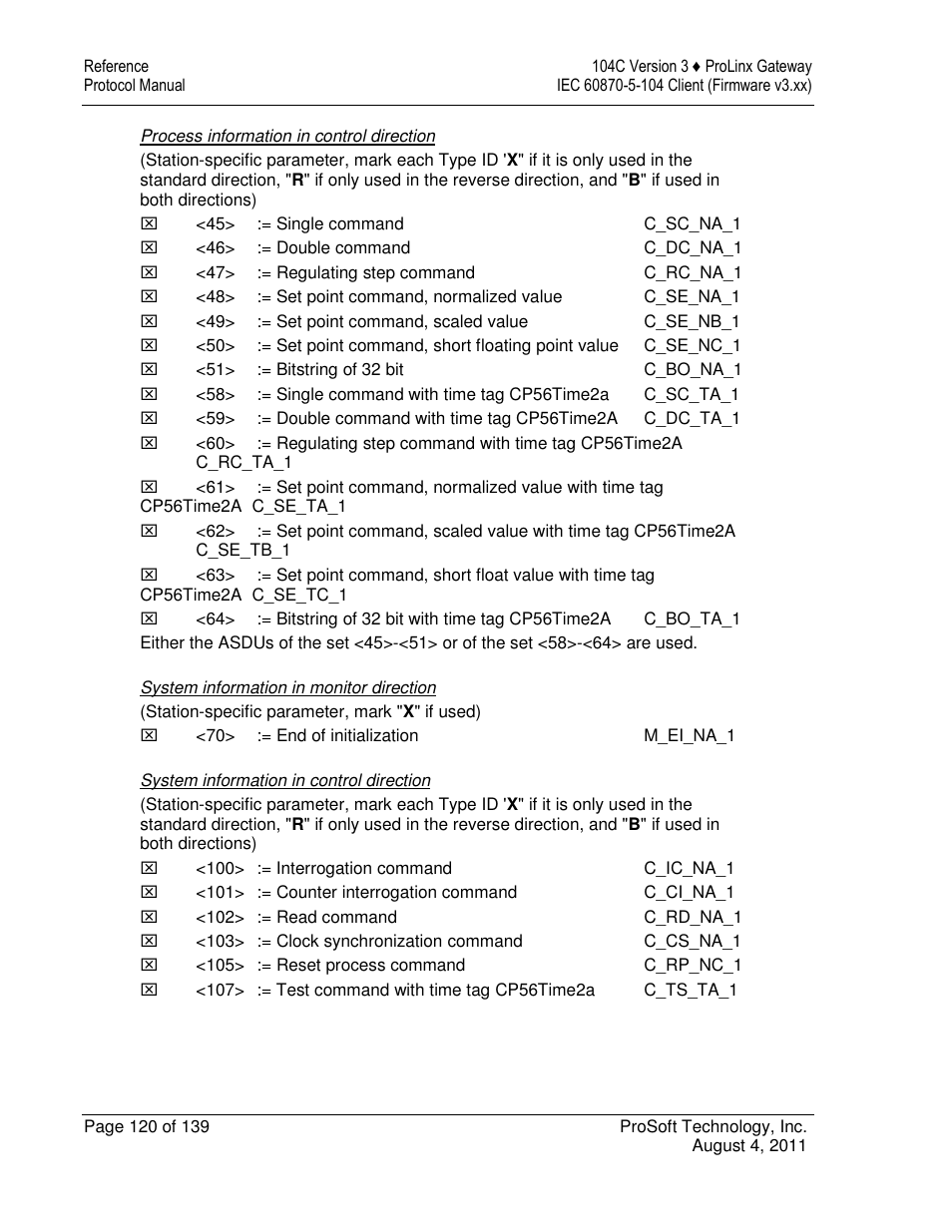 ProSoft Technology 5201-DFNT-104C User Manual | Page 120 / 139