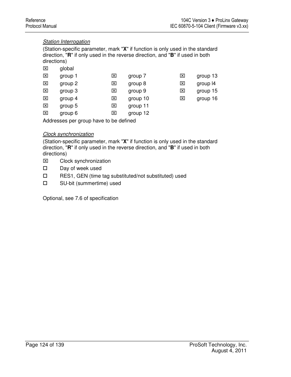 ProSoft Technology 5201-DFNT-104C User Manual | Page 124 / 139