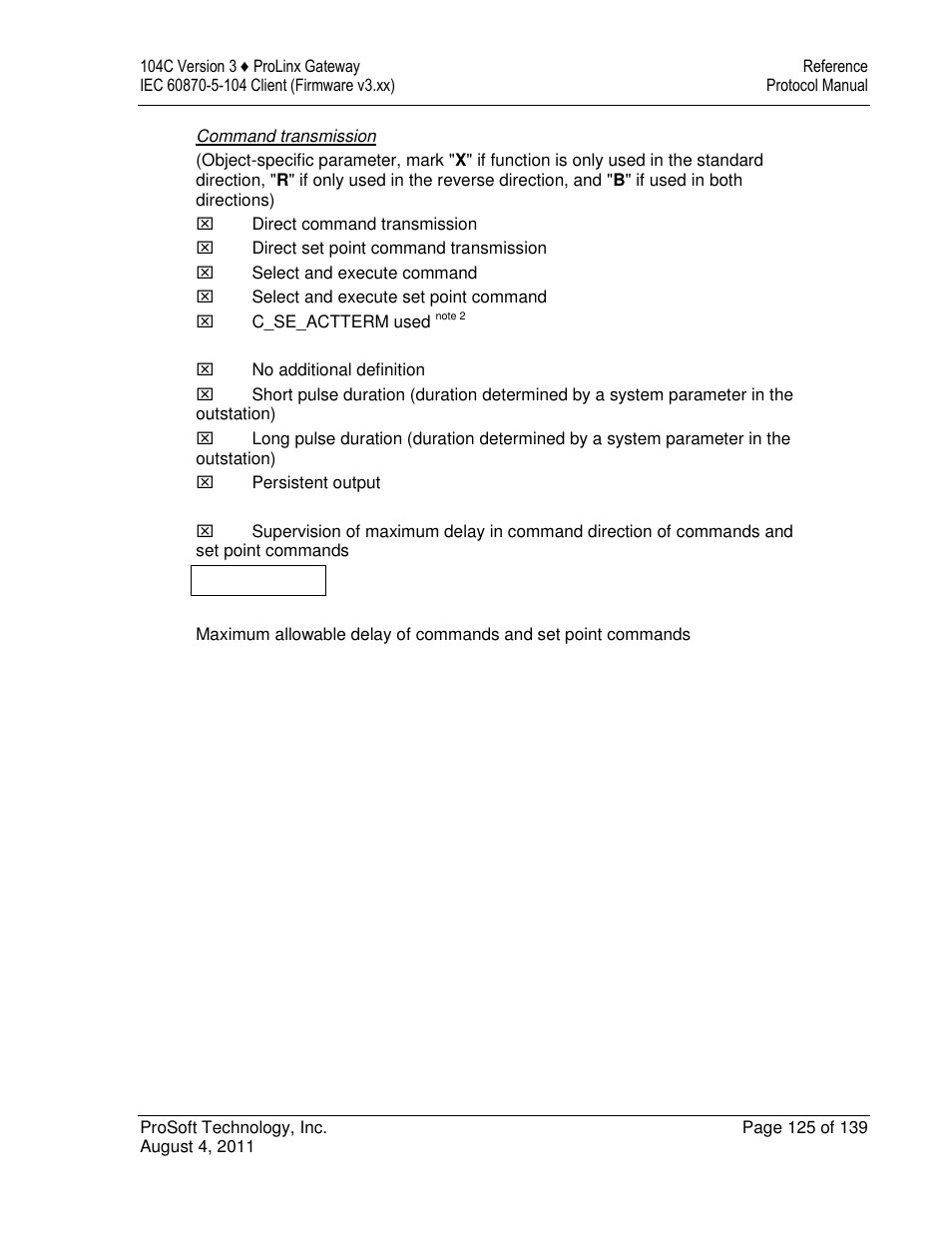 ProSoft Technology 5201-DFNT-104C User Manual | Page 125 / 139