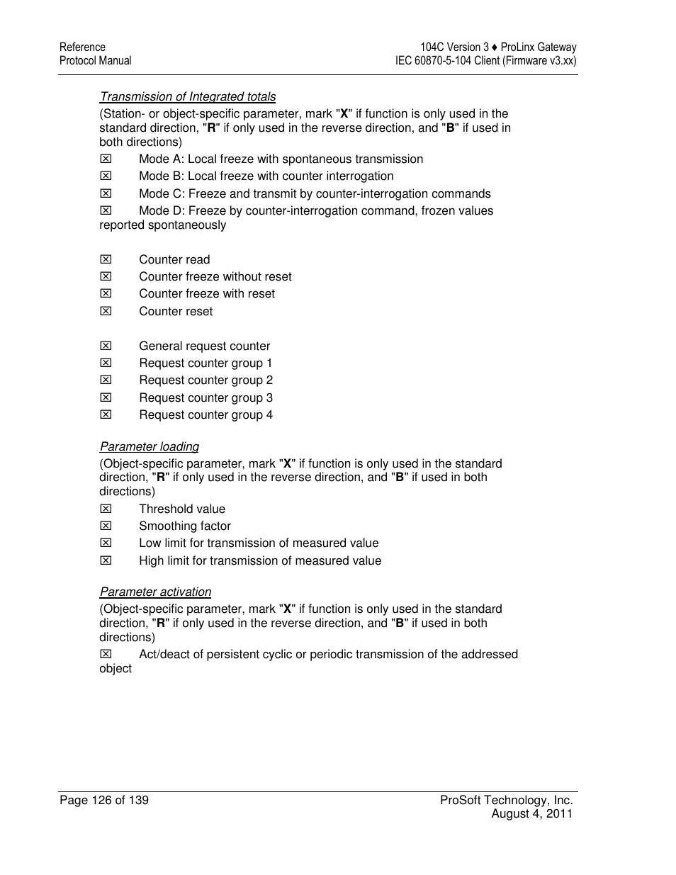 ProSoft Technology 5201-DFNT-104C User Manual | Page 126 / 139