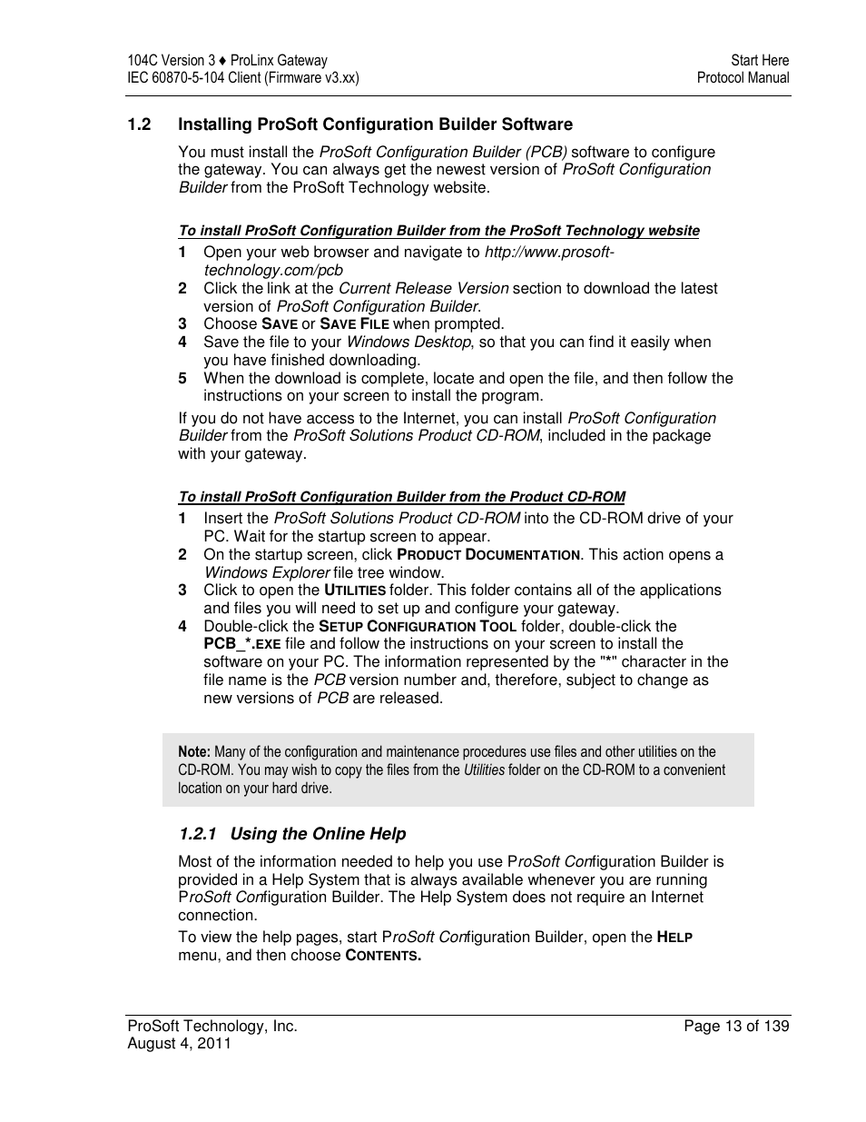ProSoft Technology 5201-DFNT-104C User Manual | Page 13 / 139