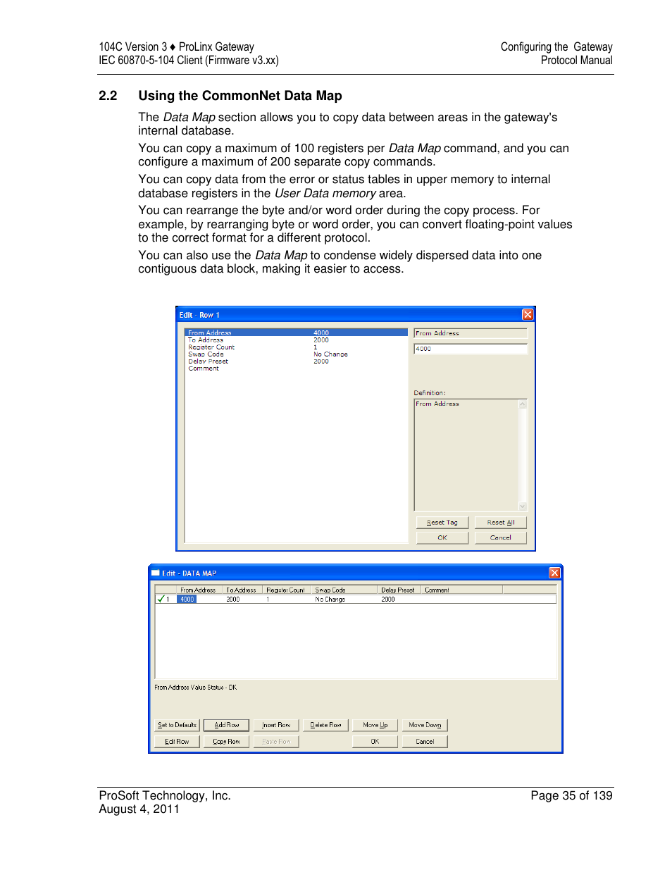 ProSoft Technology 5201-DFNT-104C User Manual | Page 35 / 139