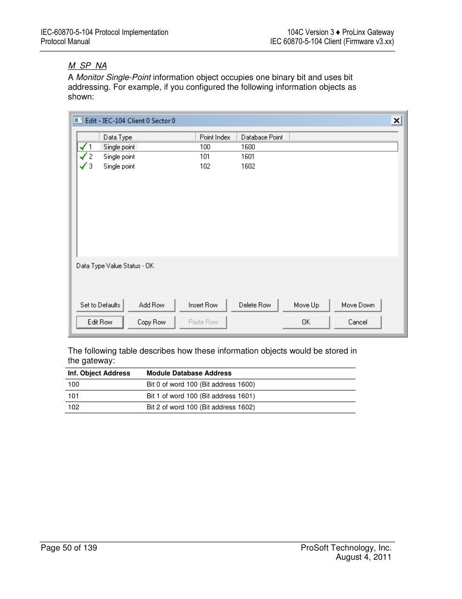 ProSoft Technology 5201-DFNT-104C User Manual | Page 50 / 139