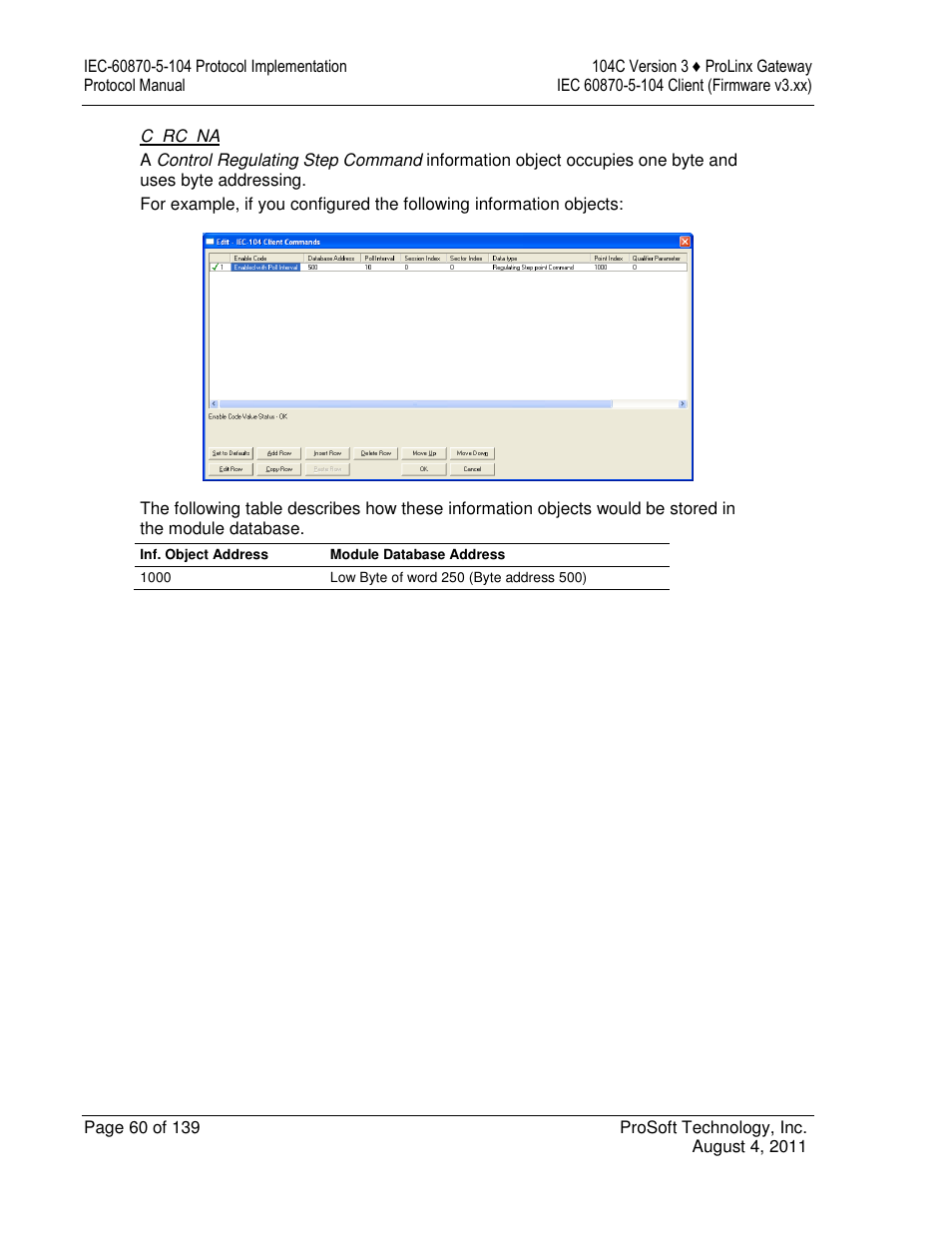 ProSoft Technology 5201-DFNT-104C User Manual | Page 60 / 139