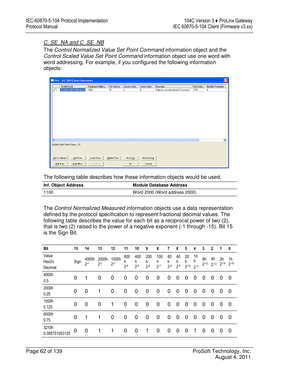 ProSoft Technology 5201-DFNT-104C User Manual | Page 62 / 139