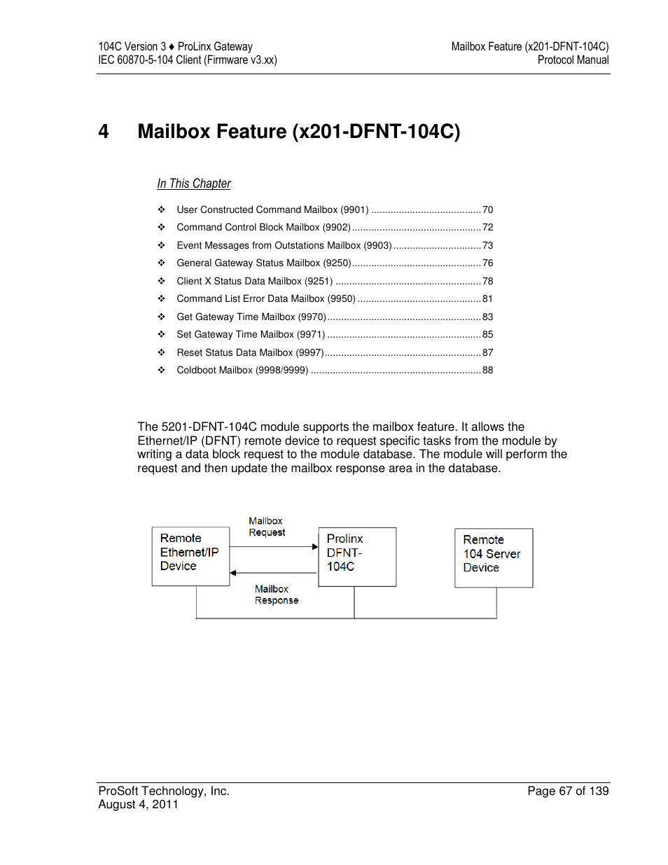 ProSoft Technology 5201-DFNT-104C User Manual | Page 67 / 139