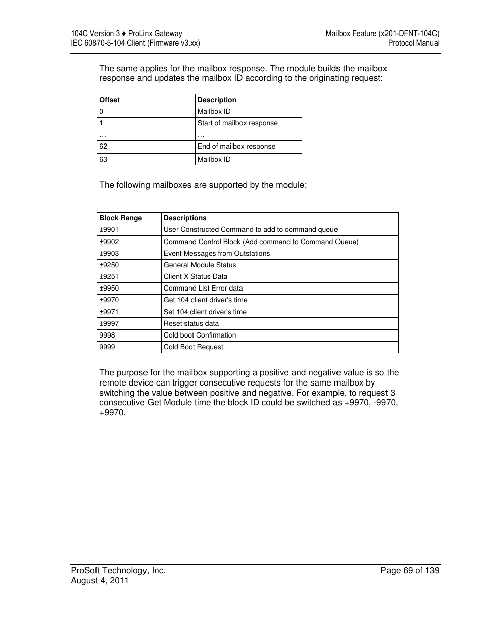 ProSoft Technology 5201-DFNT-104C User Manual | Page 69 / 139